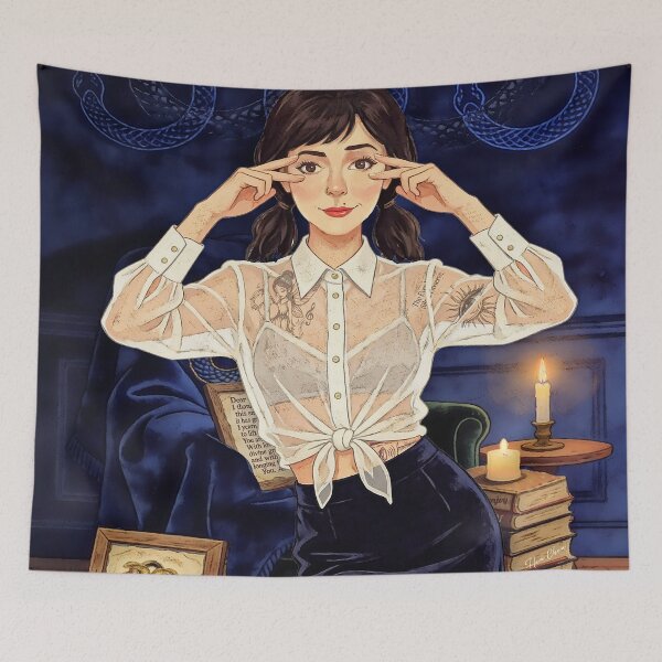 Item preview, Mystic Muse: Dark Academia Witch with Ouroboros Symbolism designed and sold by Hen-C-Art.