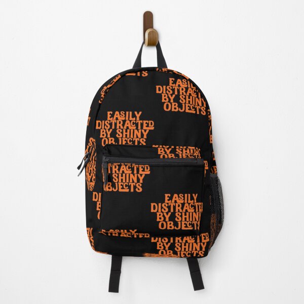 Item preview, Easily Distracted Shiny Objects Orange Font designed and sold by fdxjkrsf44.