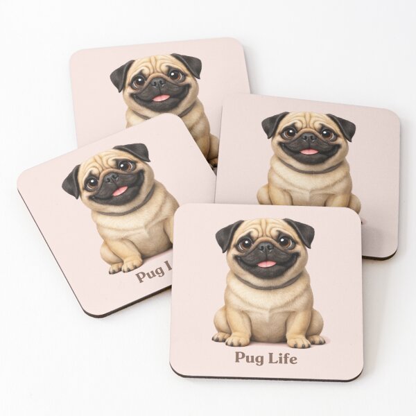 Item preview, Pug Life Calm Portrait — A Gentle Dog Mom Statement designed and sold by dogmomtees.