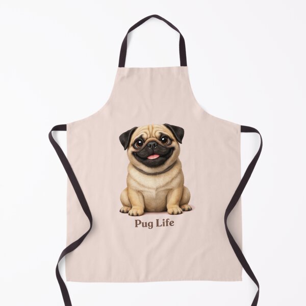 Item preview, Pug Life Calm Portrait — A Gentle Dog Mom Statement designed and sold by dogmomtees.