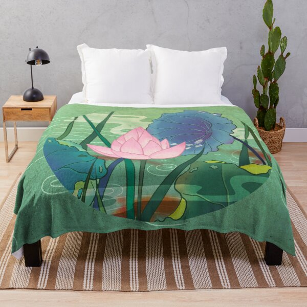 Item preview, Pristine Blooming Lotus on Soft Pale Viridian designed and sold by QamarART Paintings.