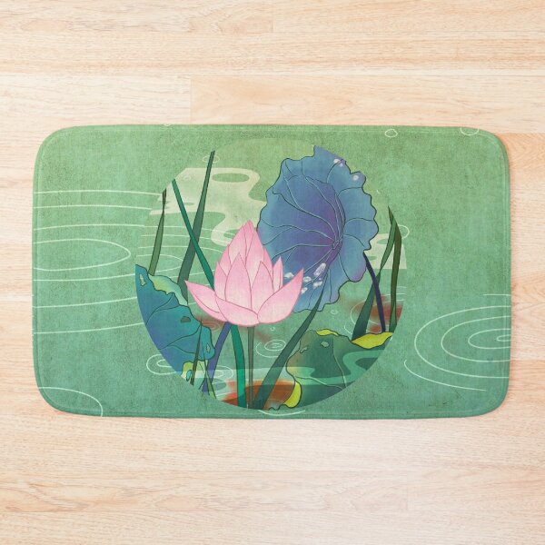 Item preview, Pristine Blooming Lotus on Soft Pale Viridian  designed and sold by QamarART Paintings.