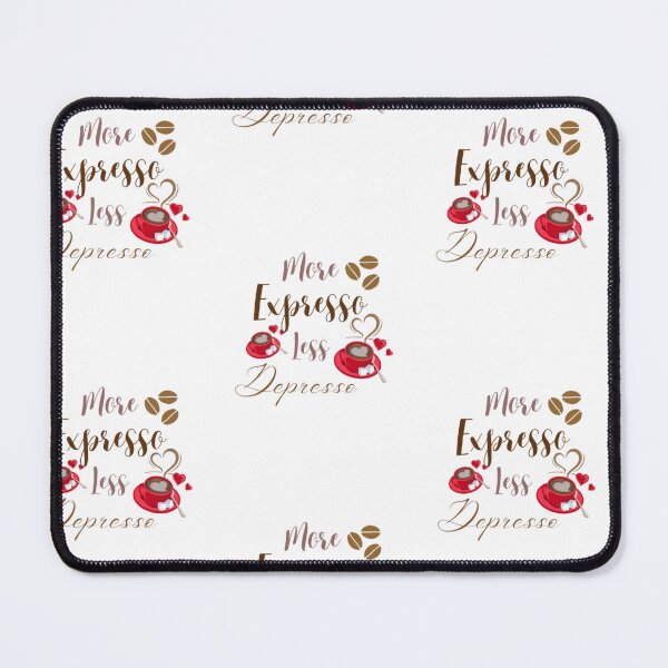 Item preview, More Espresso Less Depresso Sticker | Cute Coffee Lover Quote designed and sold by VibeStickerCo.