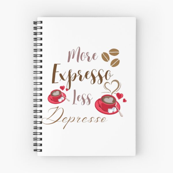 Item preview, More Espresso Less Depresso Sticker | Cute Coffee Lover Quote designed and sold by VibeStickerCo.
