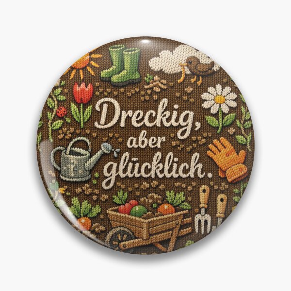 Item preview, Dirty but happy garden love in knitted design designed and sold by Mauswohn.