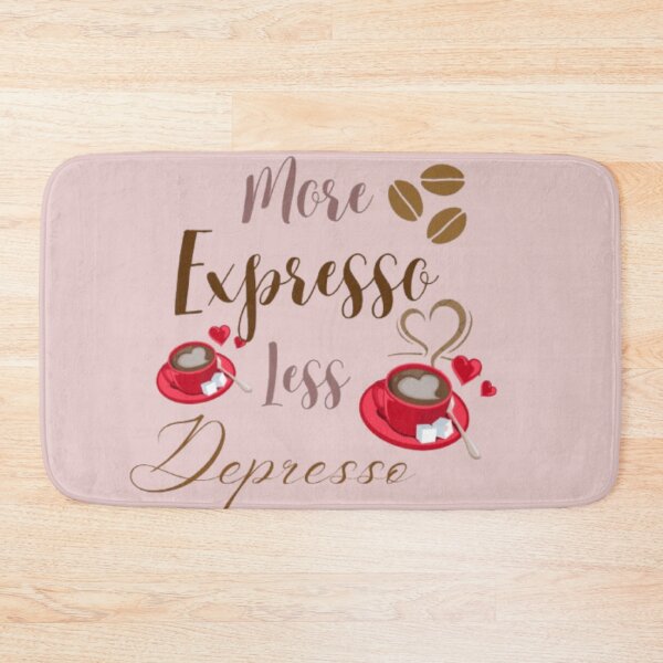 Item preview, More Espresso Less Depresso Sticker | Cute Coffee Lover Quote designed and sold by VibeStickerCo.