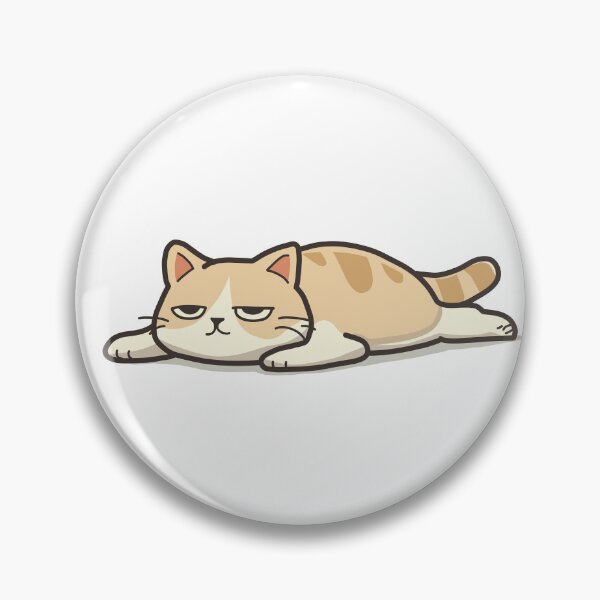 Item preview, Lazy Cat Illustration Minimalist Cute Cat Design designed and sold by owl-eyes.