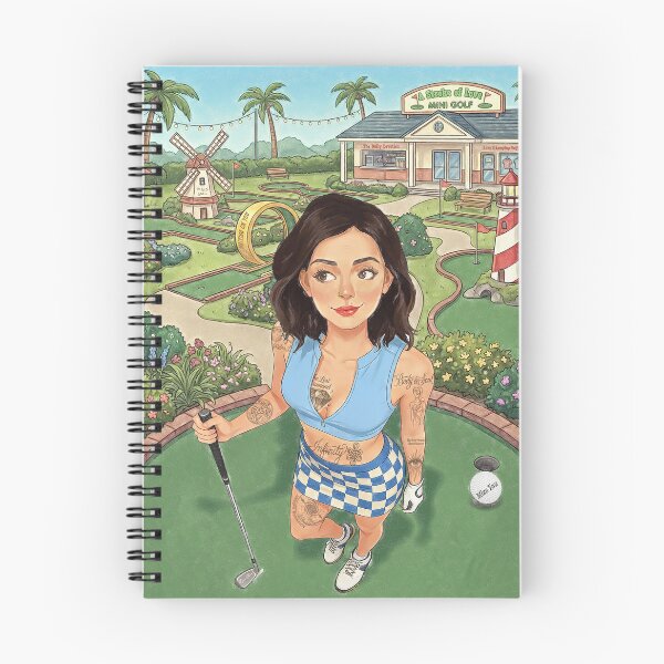 Item preview, Vintage Mini Golf Girl - Retro Pastel Aesthetic Art designed and sold by Hen-C-Art.