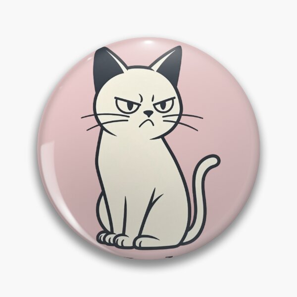 Artikelvorschau, Urteilende Katze urteilt immer noch – Lustiger weißer Katzenaufkleber – Minimalistische Katzenkunst im Griesgram-Stil entworfen und verkauft von ZyxDes.
