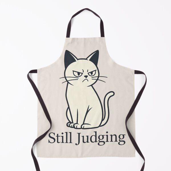 Item preview, Judgmental Cat Still Judging Funny White Cat Sticker - Grumpy Minimalist Feline Art designed and sold by ZyxDes.