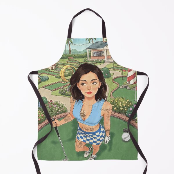 Item preview, Vintage Mini Golf Girl - Retro Pastel Aesthetic Art designed and sold by Hen-C-Art.