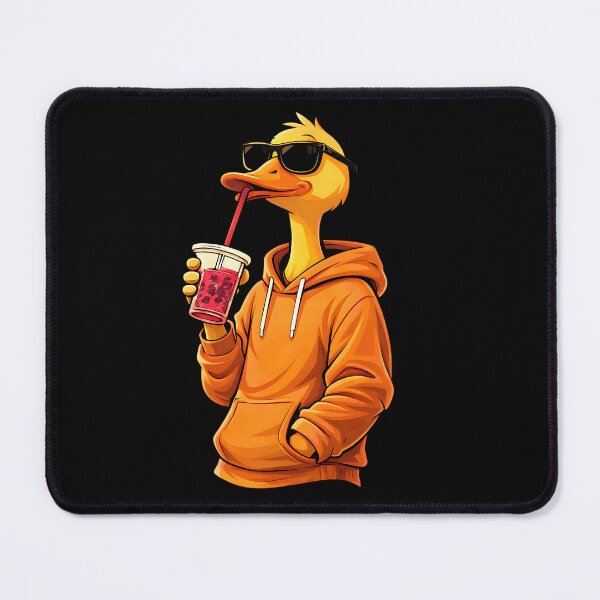Item preview, Cool Cartoon Donald Duck Drinking Juice designed and sold by ThreadAuraES.