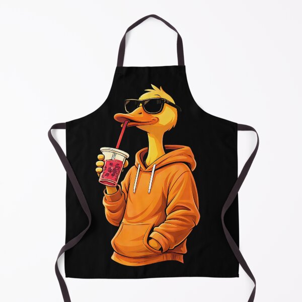 Item preview, Cool Cartoon Donald Duck Drinking Juice designed and sold by ThreadAuraES.