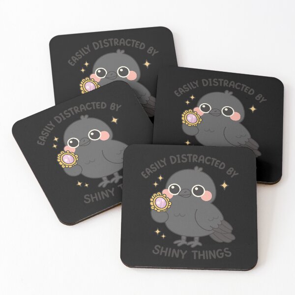 Item preview, Cute Crow Easily Distracted By Shiny Things designed and sold by hpdjvhvhrg31.