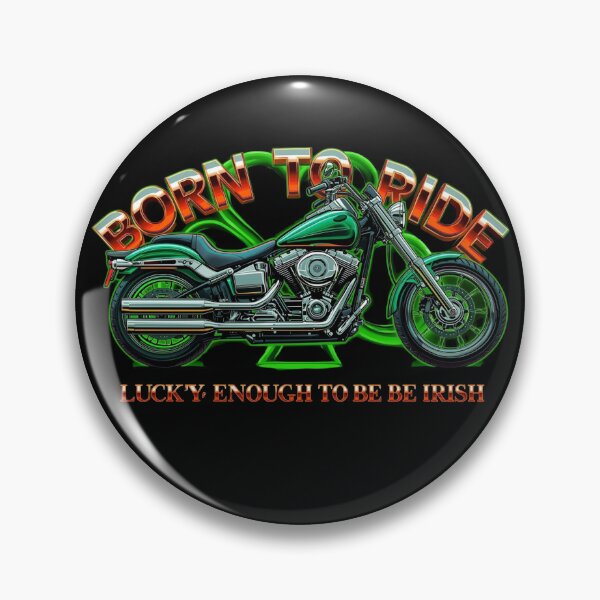 Artikelvorschau, Geboren zum Motorradfahren, glücklich, Ire zu sein – Motorraddesign zum St. Patrick’s Day entworfen und verkauft von YourTrendyTees.