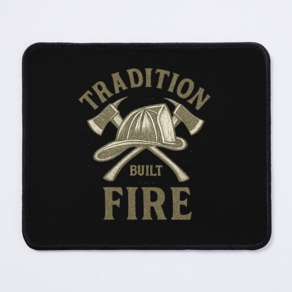 Item preview, Vintage Firefighter Badge - Tradition Built in Fire Emblem designed and sold by MKreative Studio.