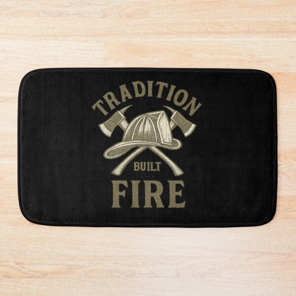 Item preview, Vintage Firefighter Badge - Tradition Built in Fire Emblem designed and sold by MKreative Studio.