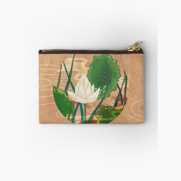 Item preview, Pure White Lotus Blooming on Traditional Soft Cream  designed and sold by QamarART Paintings.