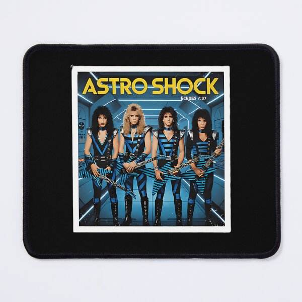 Item preview, Astro Shock Retro 80S Sci-Fi Rock Band Album Cover Poster designed and sold by desertrider.