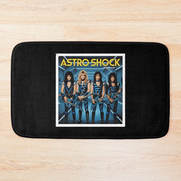 Item preview, Astro Shock  Retro 80S Sci-Fi Rock Band Album Cover Poster designed and sold by desertrider.