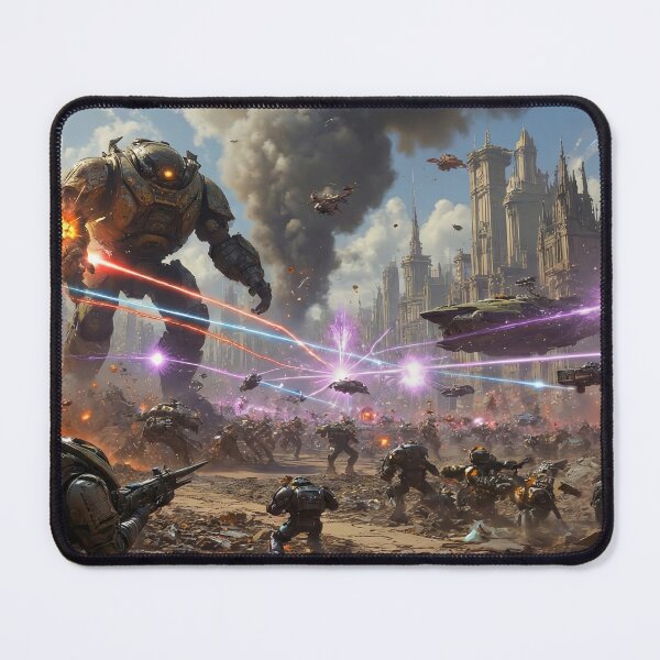 Item preview, Futuristic Robot War Zone - Mech Battle & Laser Chaos designed and sold by TheRichGallery.