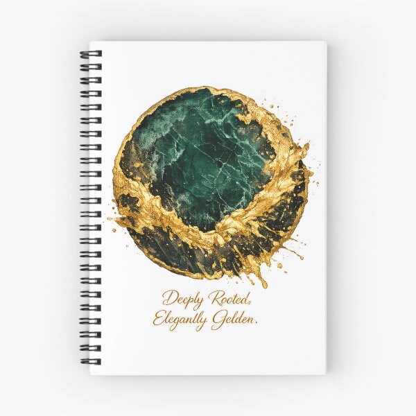 Item preview, Deeply Rooted Elegantly Golden Geode Art designed and sold by avinigav.