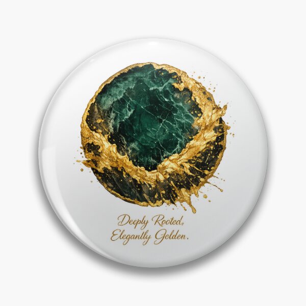Item preview, Deeply Rooted Elegantly Golden Geode Art designed and sold by avinigav.
