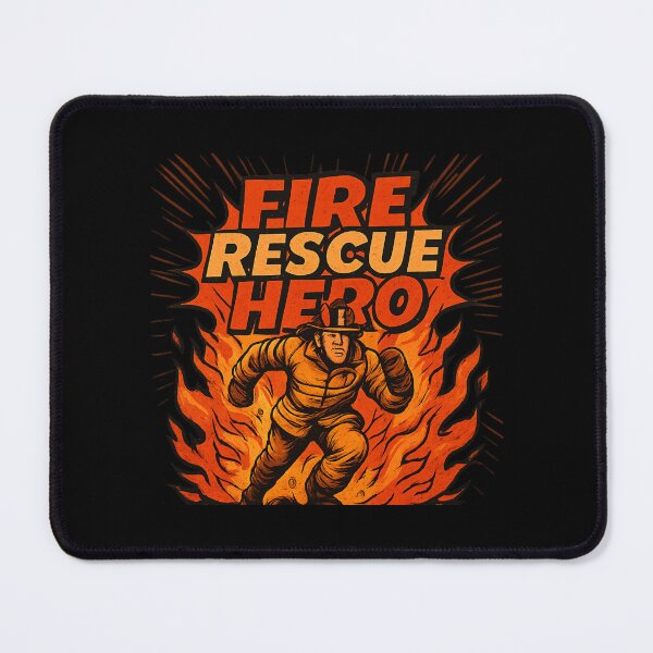 Item preview, Fire Rescue Hero - Comic Book Style Firefighter Illustration designed and sold by MKreative Studio.