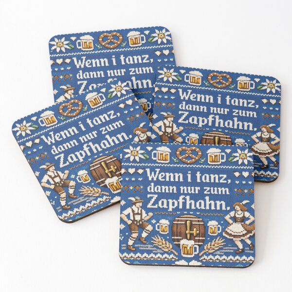 Item preview, Tap Dance Bavarian saying in knitted design designed and sold by Mauswohn.