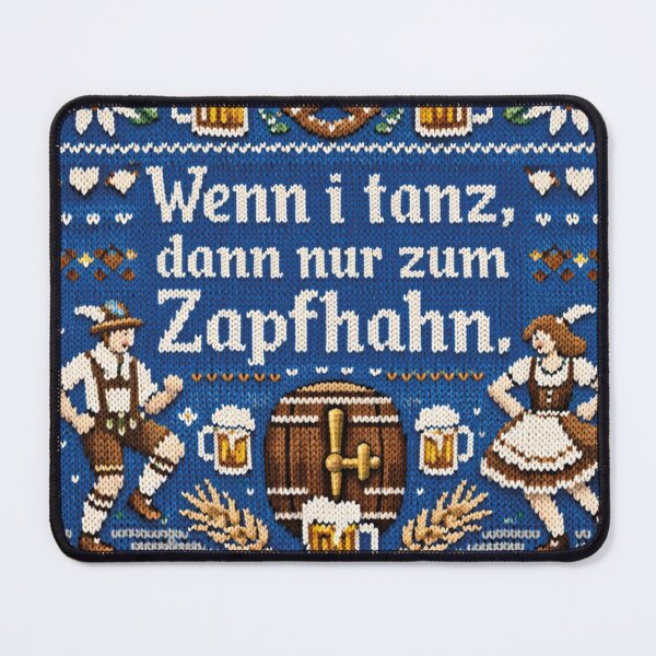 Item preview, Tap Dance Bavarian saying in knitted design designed and sold by Mauswohn.
