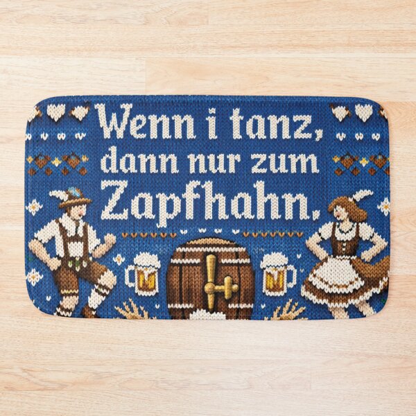 Item preview, Tap Dance Bavarian saying in knitted design designed and sold by Mauswohn.