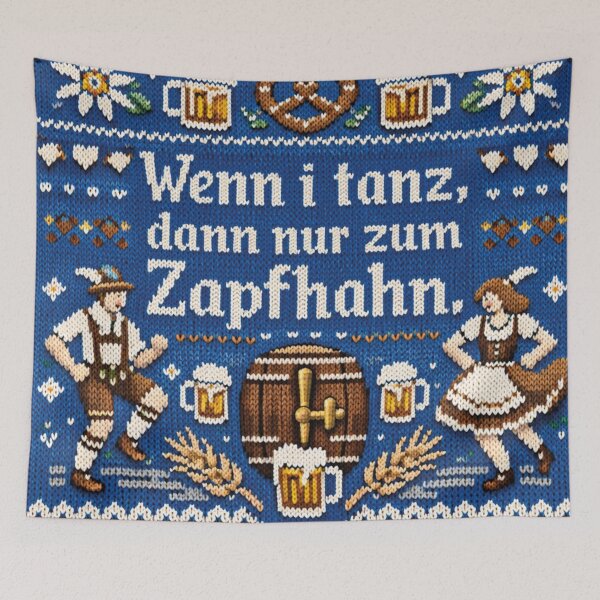 Item preview, Tap Dance Bavarian saying in knitted design designed and sold by Mauswohn.