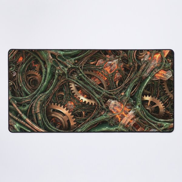 Item preview, Infinite Biomech Fractal - Complex Metallic & Organic Pattern designed and sold by TheRichGallery.
