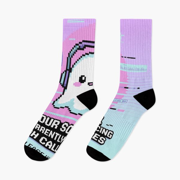 Item preview, Vaporwave Pixel Art Ghost Call Center Design designed and sold by Leader Designer.