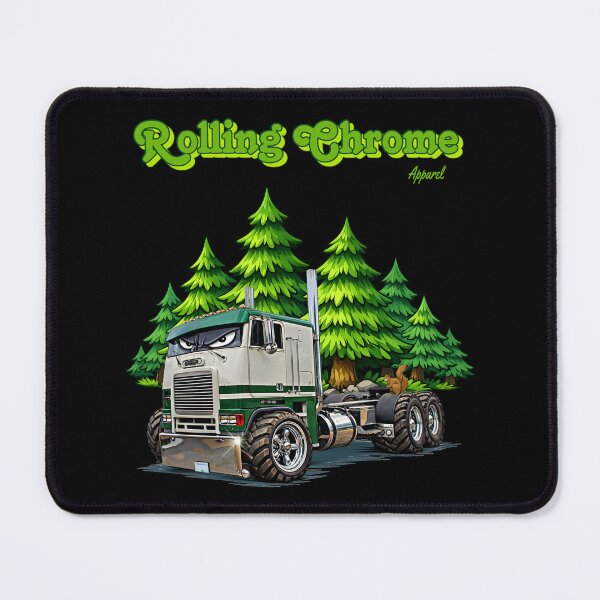 Item preview, Freightliner Cabover in the Forest Cartoon designed and sold by rharrisphotos.
