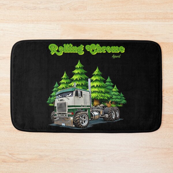 Item preview, Freightliner Cabover in the Forest Cartoon designed and sold by rharrisphotos.