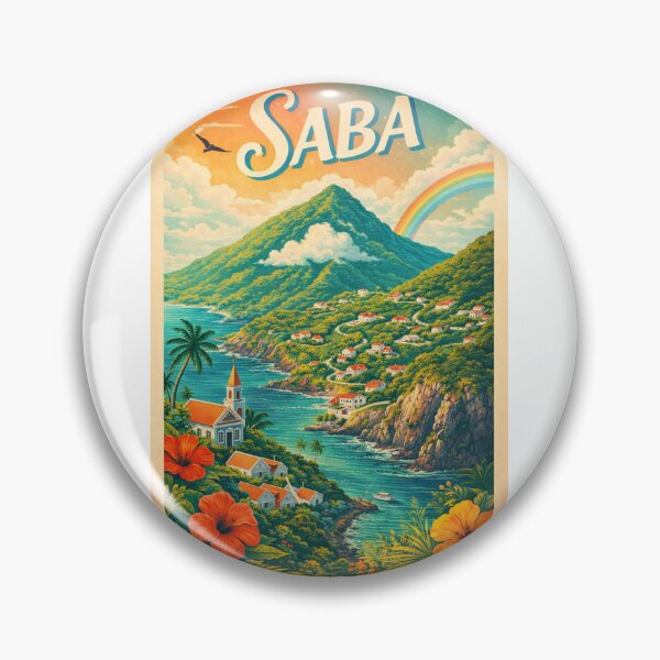 Item preview, Saba Caribbean Island in the Dutch Caribbean designed and sold by Aryabek.