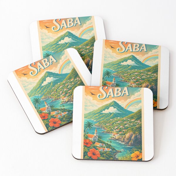 Item preview, Saba Caribbean Island in the Dutch Caribbean designed and sold by Aryabek.