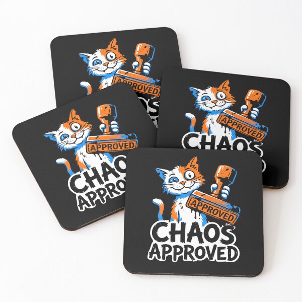 Item preview, Chaos Approved Funny Cat Shirt | Cute Absurd Humor designed and sold by MotivaChic.