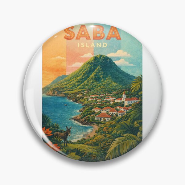 Item preview, Saba Island Caribbean Netherlands Windward Islands Volcanic Coastline designed and sold by Aryabek.