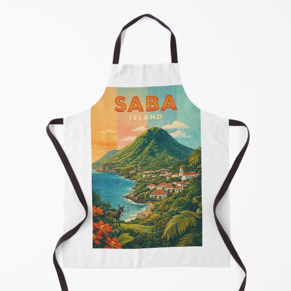 Item preview, Saba Island Caribbean Netherlands Windward Islands Volcanic Coastline designed and sold by Aryabek.