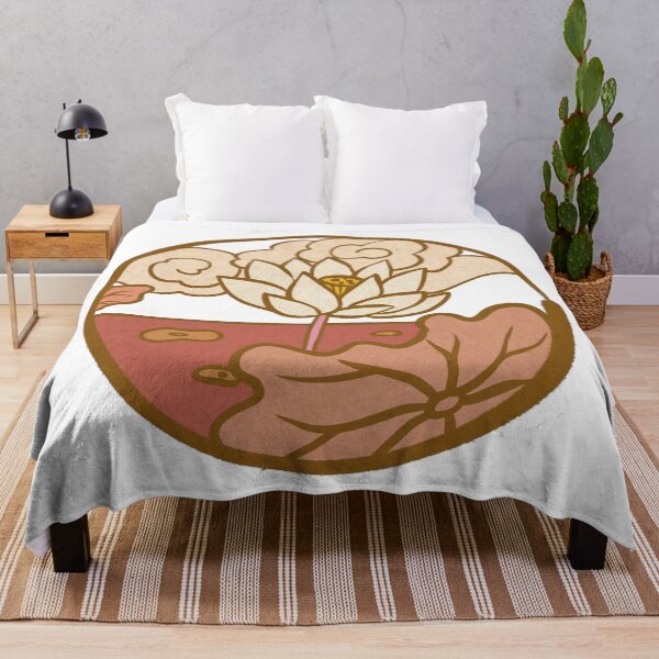 Item preview, Serene White Blossom with Warm Sepia Contours designed and sold by QamarART Paintings.