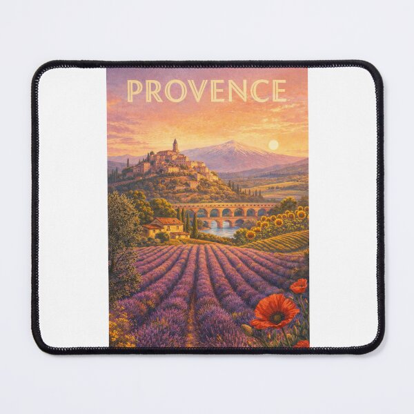 Item preview, Provence France Lavender Fields Luberon and Mont Ventoux designed and sold by Aryabek.