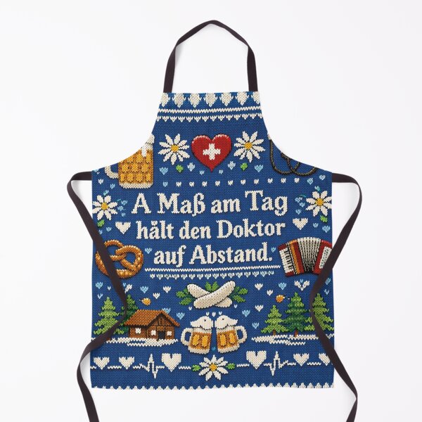 Item preview, A Maß a day Bavarian saying knitting design designed and sold by Mauswohn.