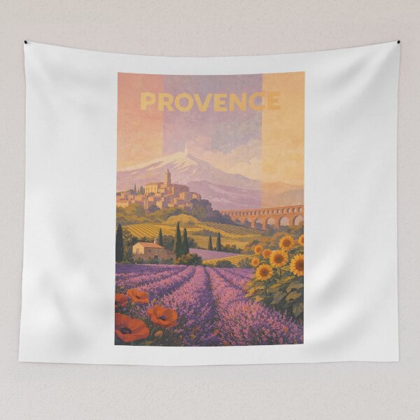 Item preview, Provence France Luberon Villages and Rhône Valley Landscape designed and sold by Aryabek.