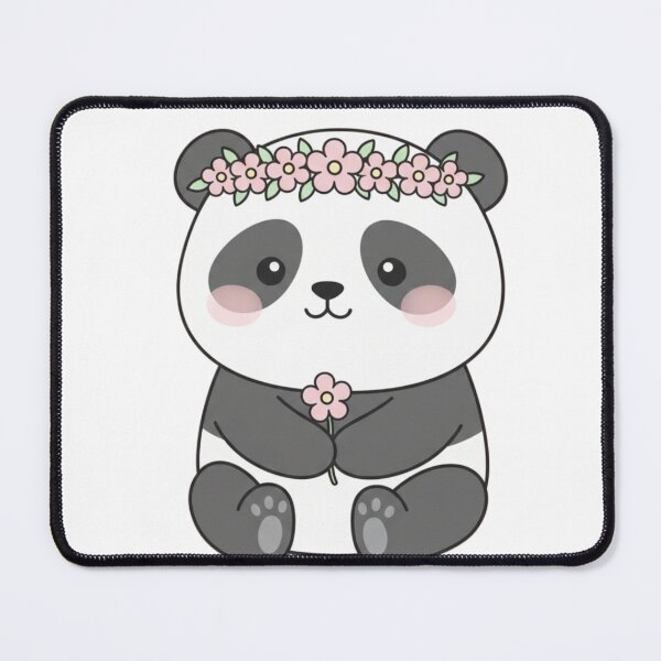 Item preview, Cute Panda with Flower Crown | Kawaii Floral Panda Aesthetic Design designed and sold by snaperos.