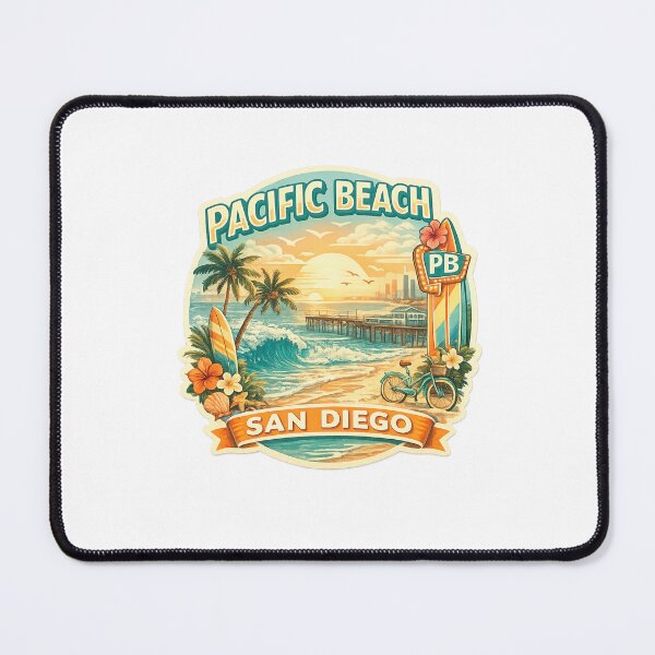 Item preview, Pacific Beach San Diego California Coastal Neighborhood designed and sold by Aryabek.
