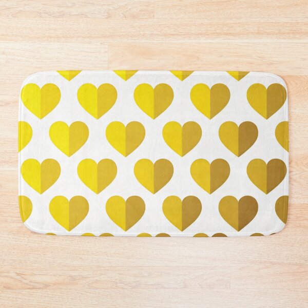 Item preview, Golden Yellow Minimalist Symmetric Heart Pattern designed and sold by DGtaLrtcom.