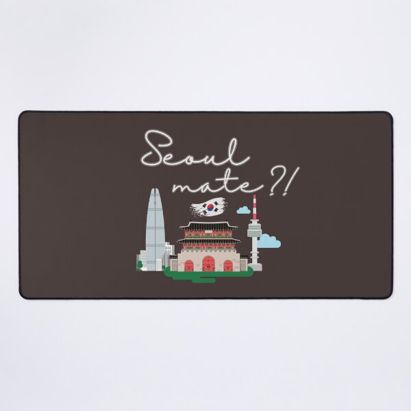 Item preview, Seoul Mate?! – Cute Seoul Skyline Travel Pun T-Shirt designed and sold by mycreastyle.