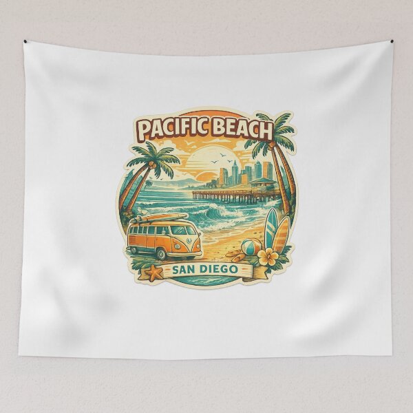 Item preview, Pacific Beach San Diego California Pacific Coast Setting designed and sold by Aryabek.